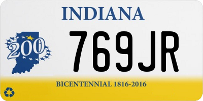 IN license plate 769JR