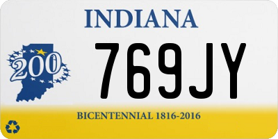 IN license plate 769JY