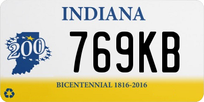 IN license plate 769KB