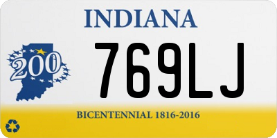 IN license plate 769LJ