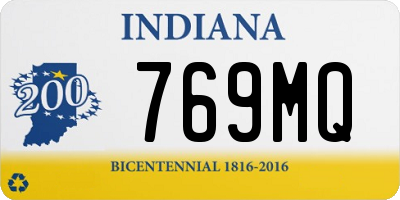 IN license plate 769MQ