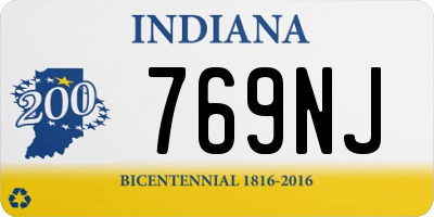 IN license plate 769NJ