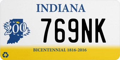 IN license plate 769NK