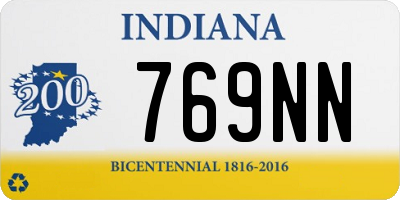 IN license plate 769NN