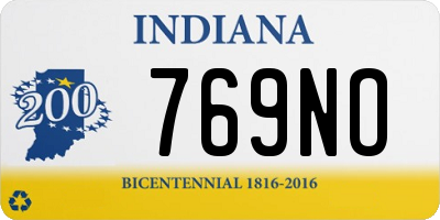 IN license plate 769NO