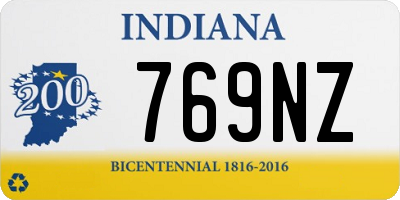 IN license plate 769NZ