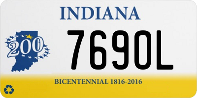 IN license plate 769OL