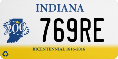 IN license plate 769RE