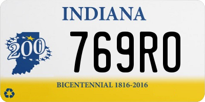 IN license plate 769RO