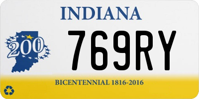 IN license plate 769RY