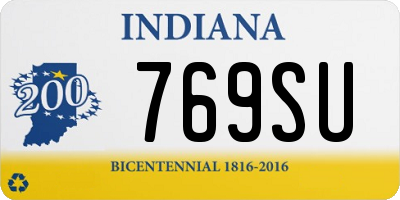 IN license plate 769SU