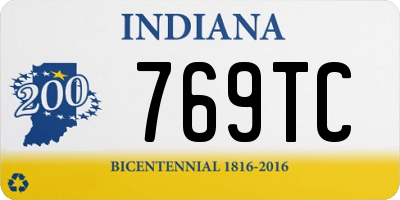 IN license plate 769TC