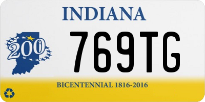 IN license plate 769TG