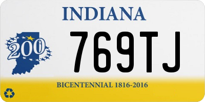IN license plate 769TJ