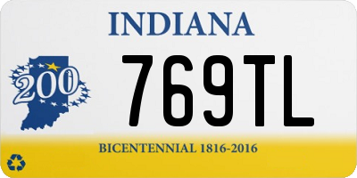 IN license plate 769TL