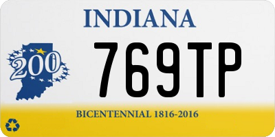 IN license plate 769TP