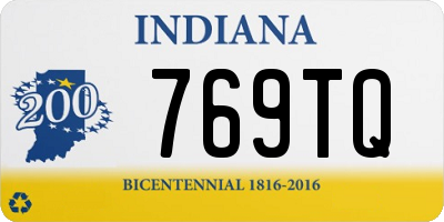 IN license plate 769TQ