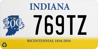 IN license plate 769TZ