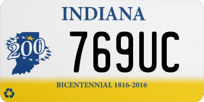 IN license plate 769UC