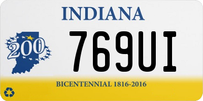 IN license plate 769UI