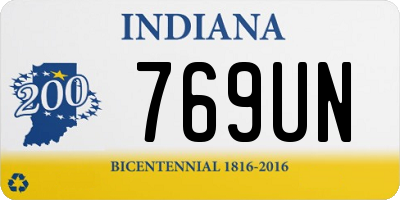IN license plate 769UN