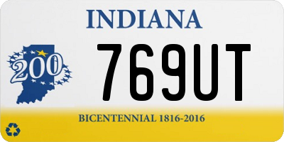 IN license plate 769UT