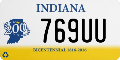 IN license plate 769UU