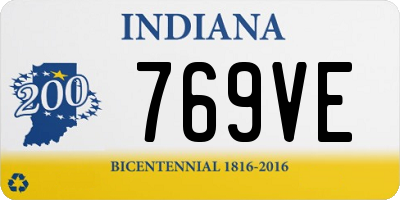 IN license plate 769VE