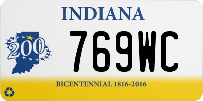 IN license plate 769WC