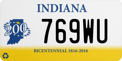 IN license plate 769WU