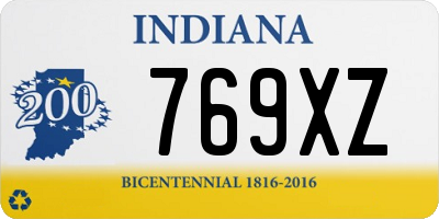 IN license plate 769XZ