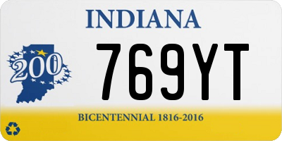 IN license plate 769YT