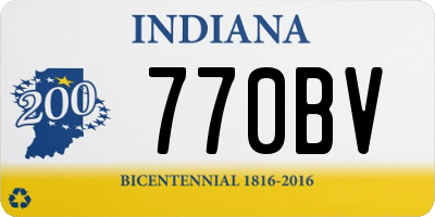 IN license plate 770BV