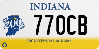 IN license plate 770CB