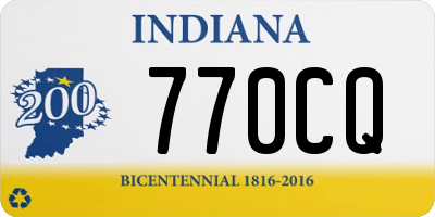 IN license plate 770CQ