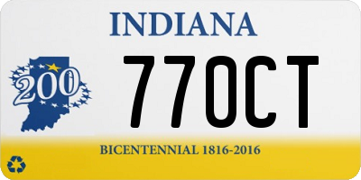IN license plate 770CT