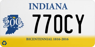 IN license plate 770CY