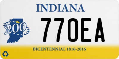 IN license plate 770EA