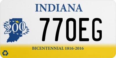 IN license plate 770EG