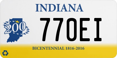 IN license plate 770EI