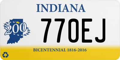 IN license plate 770EJ