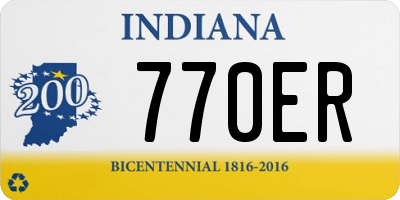 IN license plate 770ER