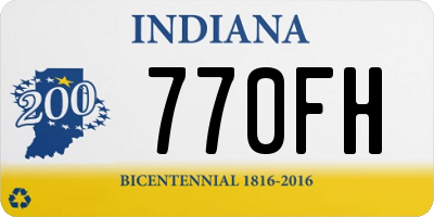 IN license plate 770FH