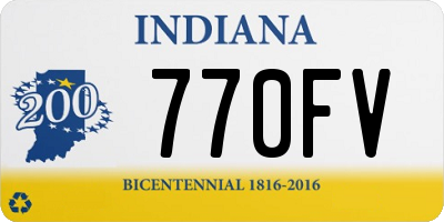 IN license plate 770FV