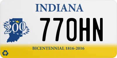 IN license plate 770HN