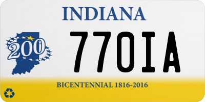 IN license plate 770IA