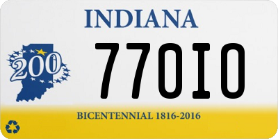IN license plate 770IO