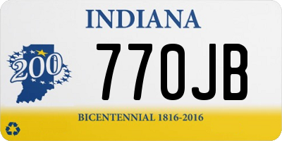IN license plate 770JB
