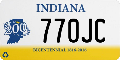 IN license plate 770JC