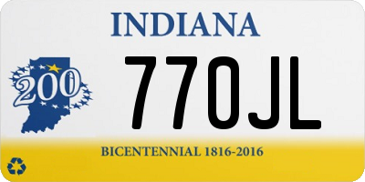 IN license plate 770JL